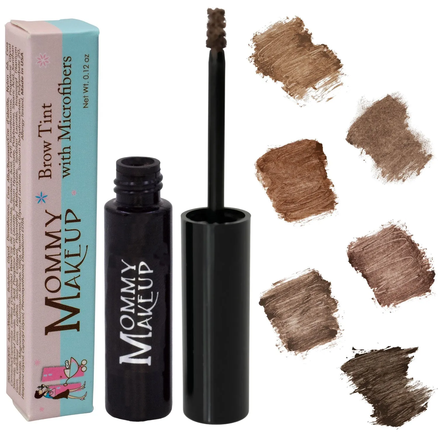 Brow Tint with Microfibers - Tinted Eyebrow Gel - Warm Brunette