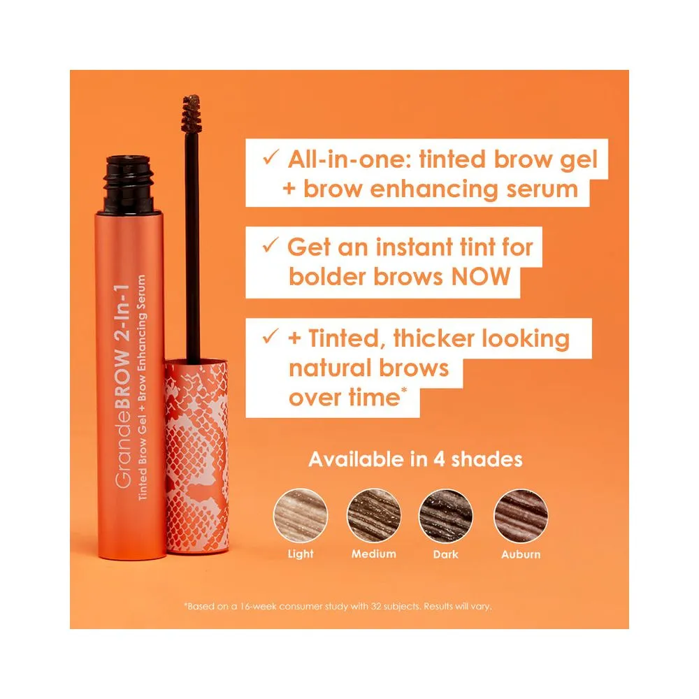 GrandeBROW 2-In-1 Tinted Brow Gel   Brow Enhancing Serum