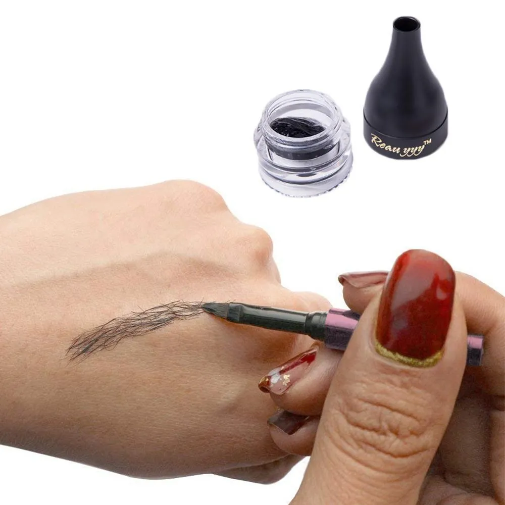 Hirundo Waterproof Eyebrow Kit (Black) -Long Lasting Sculpting Brow