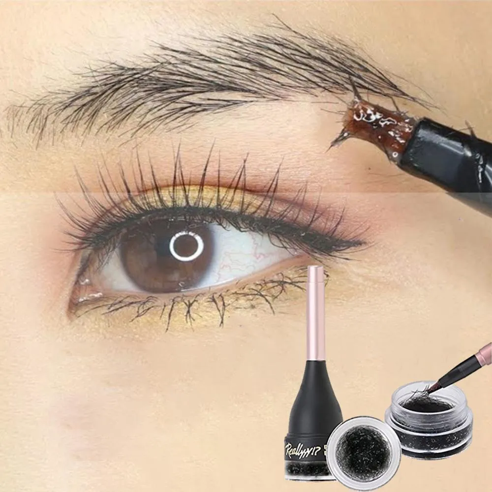 Hirundo Waterproof Eyebrow Kit (Black) -Long Lasting Sculpting Brow