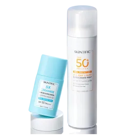 Skintific All Day Light Sunscreen Spray Spf50 Pa     Face/Body Brilliant Sunblock Mist Face And Body